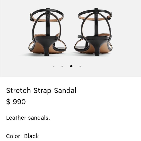 BOTTEGA VENETA
Stretch strap sandals Mid Heel 1.8”
$990 size 37  with dust bag - Picture 6 of 17